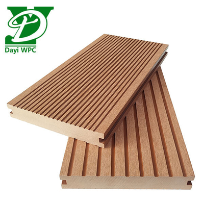 Anti-sliding hollow WPC composite decking resistente all'acqua polifunzionale