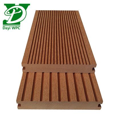 Anti-sliding hollow WPC composite decking resistente all'acqua polifunzionale