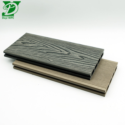 Versatile Decking composito a nucleo cavo in profondo WPC in intaglio
