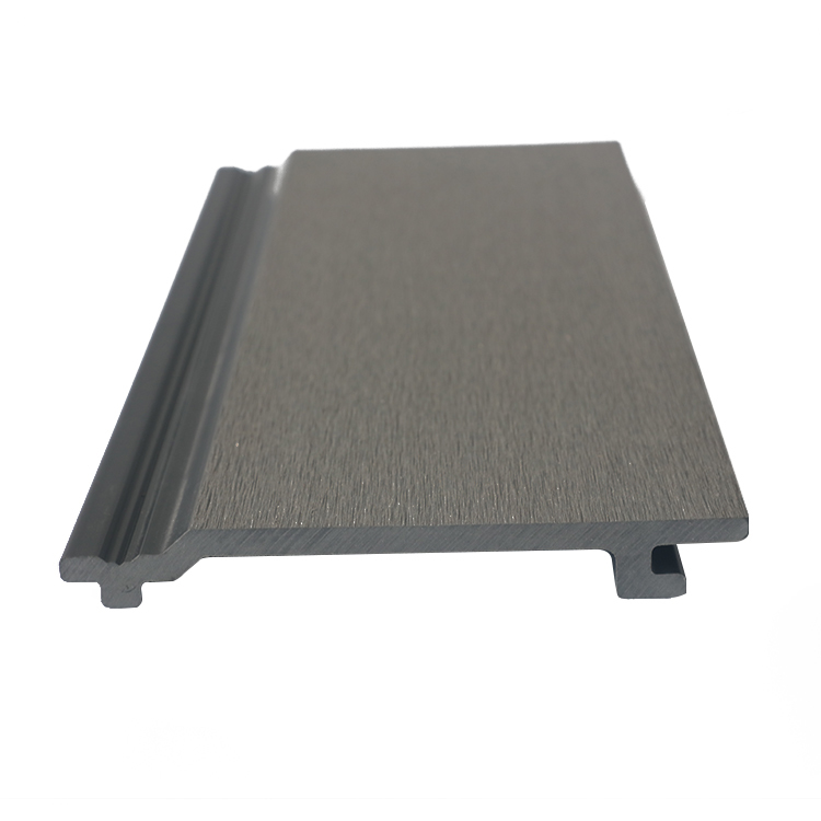 Rivestimento WPC ad alta durabilità per rivestimenti murali esterni moderni, stile di design mostrato